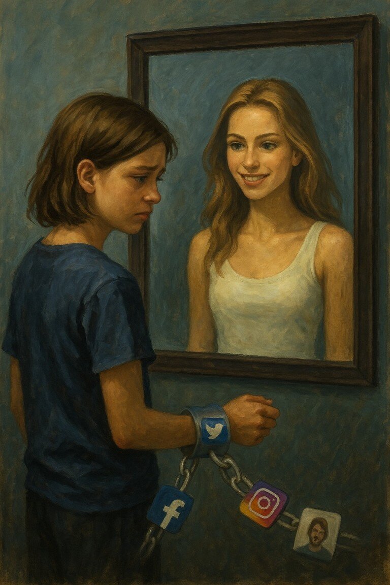 Влияние соцсетей на самооценку и психическое здоровье детей